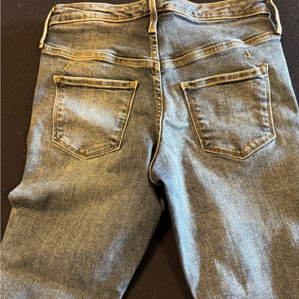 Mossimo Supply Co. Dark Blue High Rise Skinny Jeans. Sz 00 - Picture 6 of 7